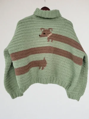 Oversized Long Dog Sweater (S)