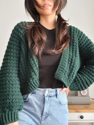 Cappu Cardigan - Forest Green (S)